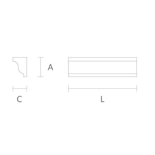 Handcrafted narrow panel moulding 